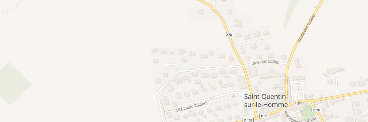 Plan du 12 Rue du Mont Saint-michel à Saint-Quentin-sur-le-Homme