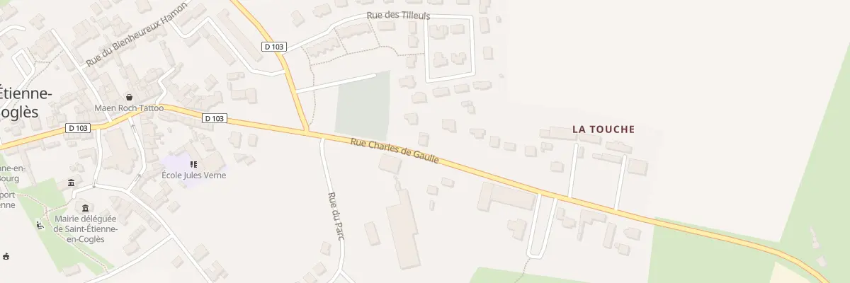 Plan du 14 Rue Charles de Gaulle à Maen Roch