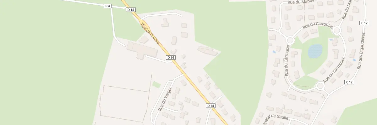 Plan du 36 Rue de la Gare à Erbray