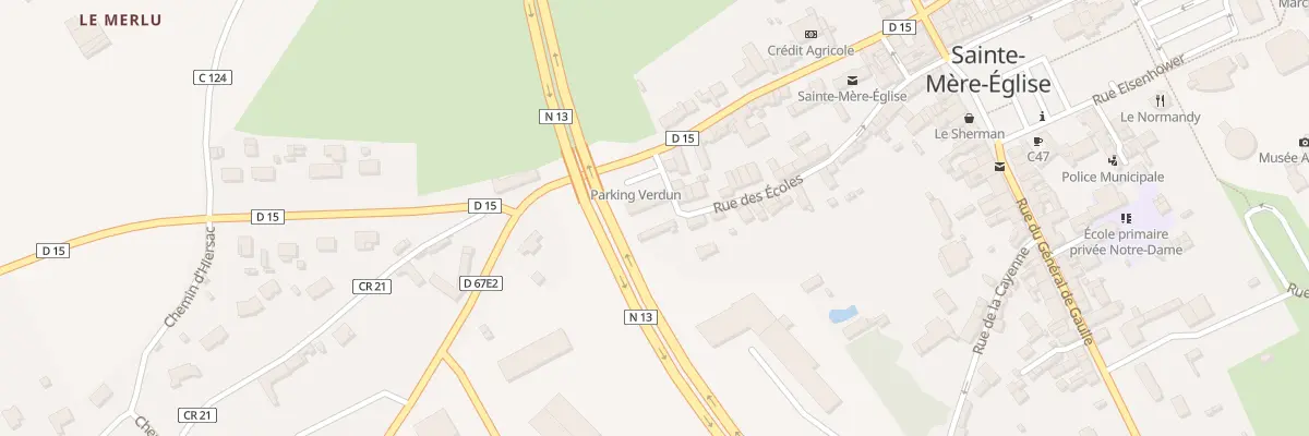 Plan du 37 Rue des Ecoles à Sainte-Mère-Église