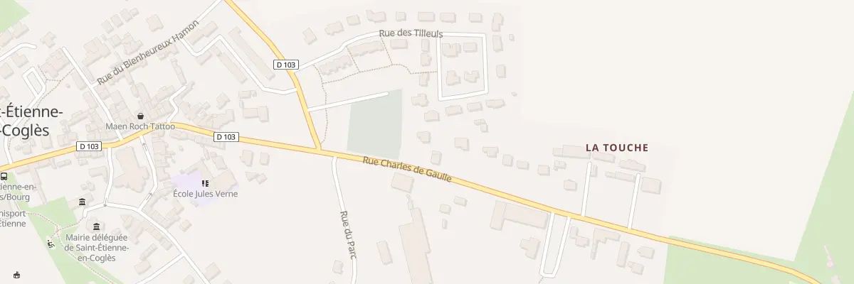 Plan du 14B Rue Charles de Gaulle à Maen Roch