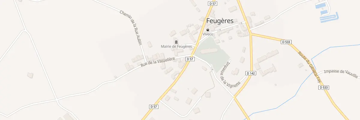 Plan du 3 Rue de la Vasselière à Feugères