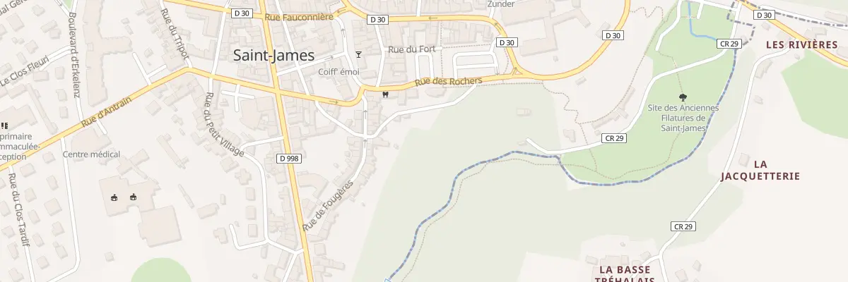 Plan du 11 Rue de Fougeres - St-James à Saint-James