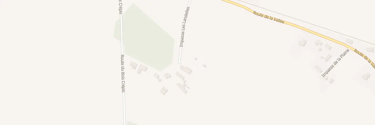 Plan du 1 Les Landelles à Poilley