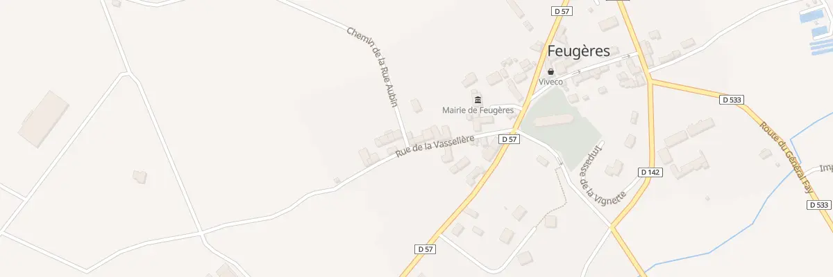 Plan du 6 Rue de la Vasselière à Feugères