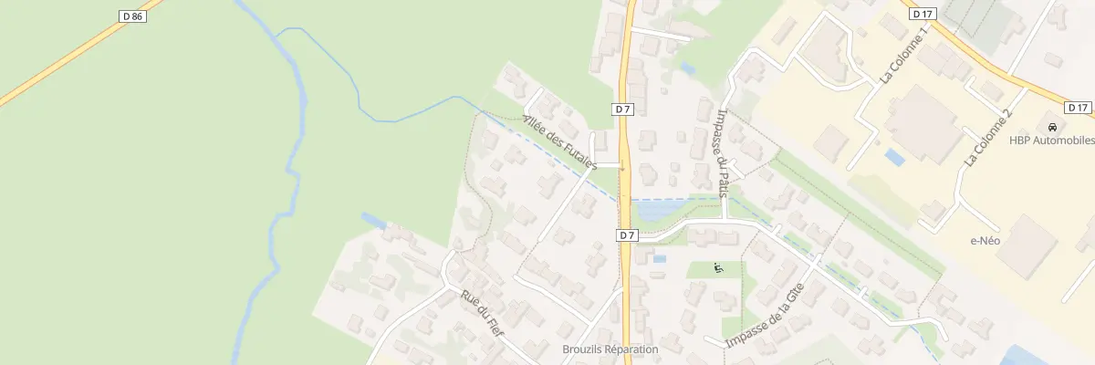 Plan du 1 All du Ruisseau aux Brouzils