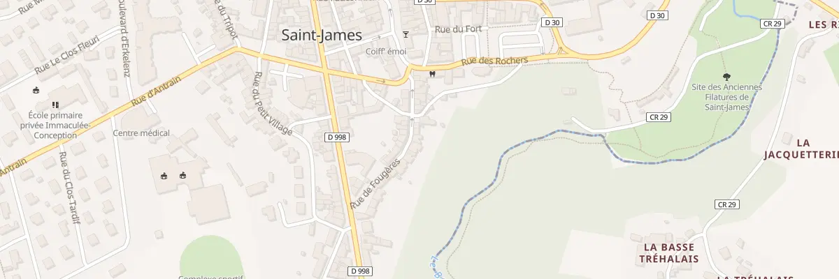 Plan du 17 Rue de Fougeres - St-James à Saint-James