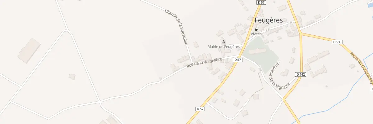 Plan du 8 Rue de la Vasselière à Feugères