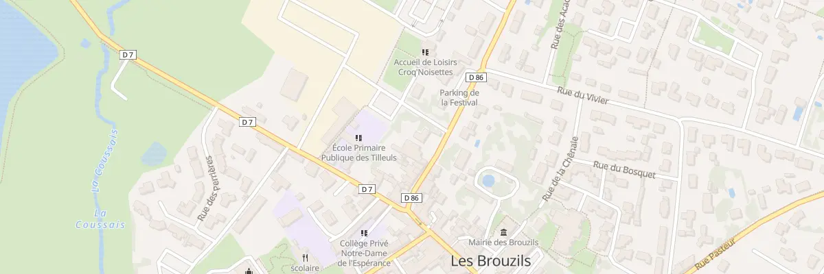 Plan du 14 Rue de lattre de tassigny aux Brouzils