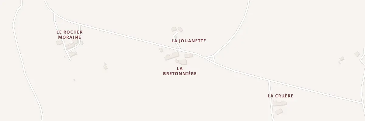 Plan du 10 La Bretonnière à Maen Roch