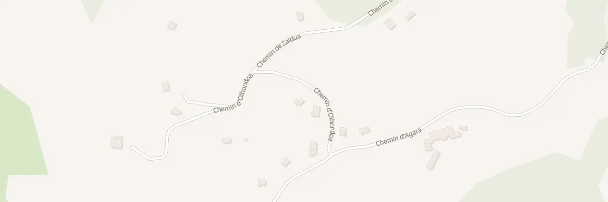 Plan du 111 Che d’Olhondoa à Hasparren