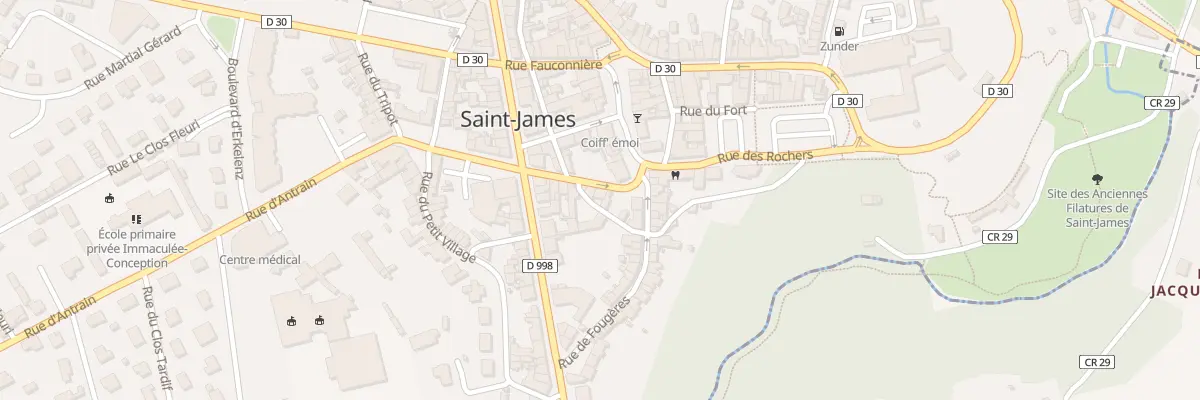 Plan du 3 Rue Div Leclerc - St-James à Saint-James