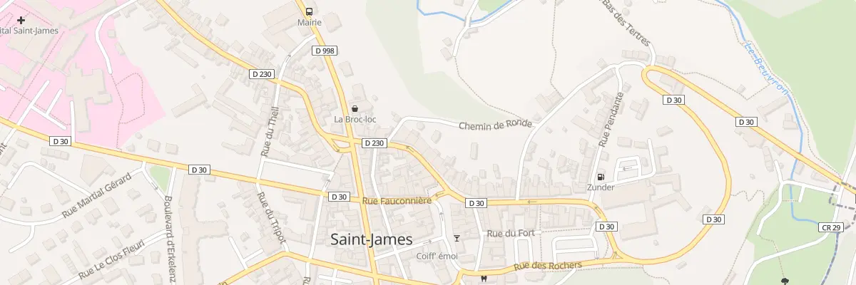 Plan du 11 Rue St Martin - St-James à Saint-James