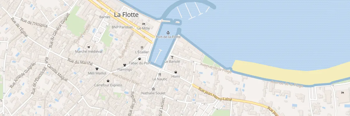 Plan du 2 Av de la Plage à La Flotte