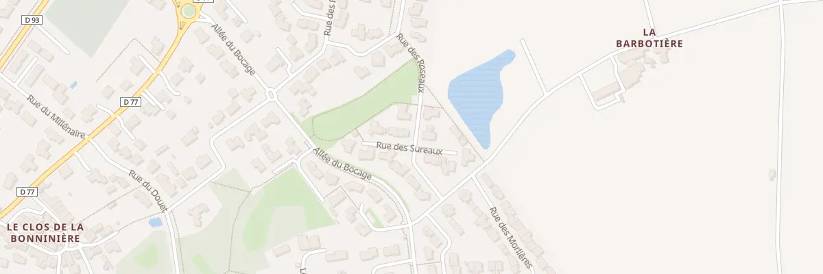 Plan du 6 Rue des sureaux à Montaigu-Vendée