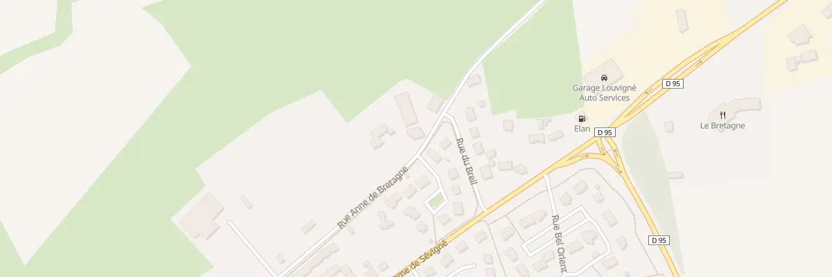 Plan du 43 Rue Anne de Bretagne à Louvigné-de-Bais