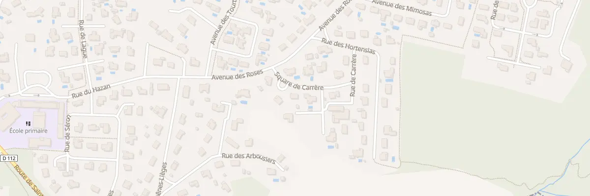 Plan du 3 Sq de Carrere à Tosse