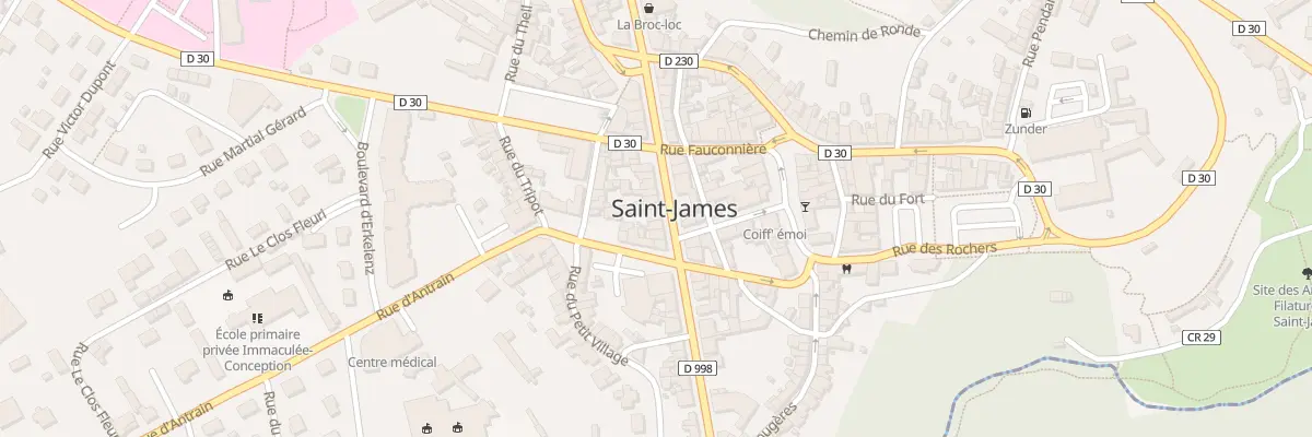Plan du 38 Rue de la Liberation - St-Jame à Saint-James