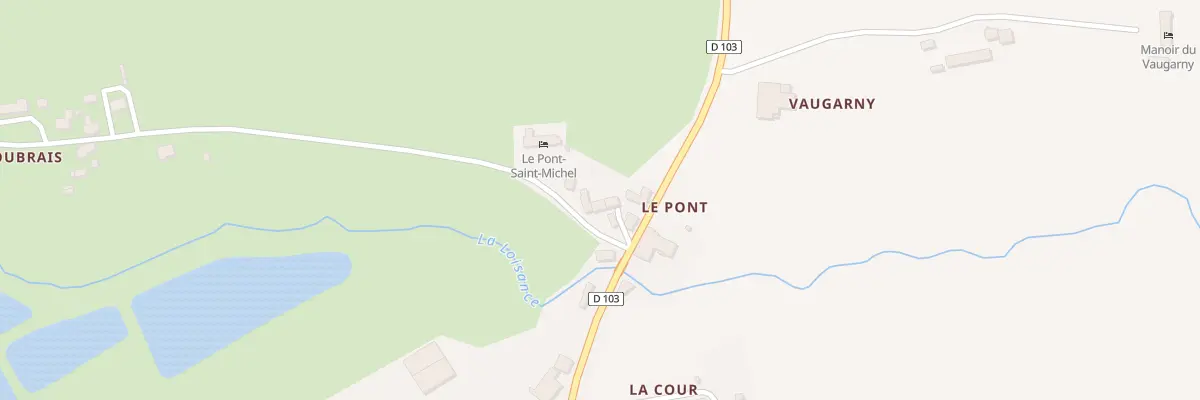 Plan du 13 Le Pont - Saint Etienne à Maen Roch