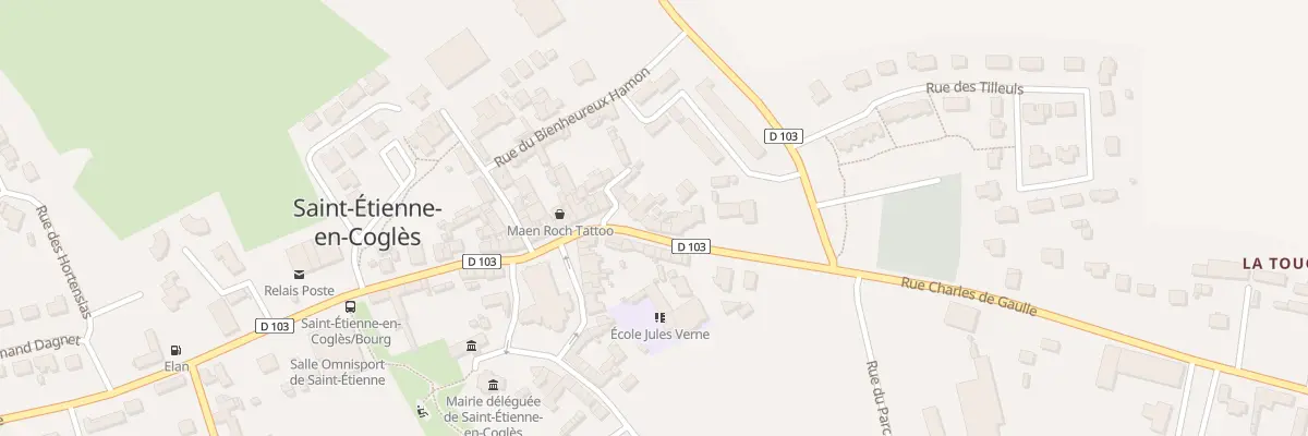 Plan du 24 Rue Charles de Gaulle à Maen Roch