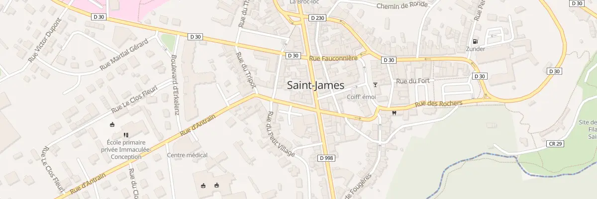 Plan du 2 Rue d’Antrain - St-James à Saint-James