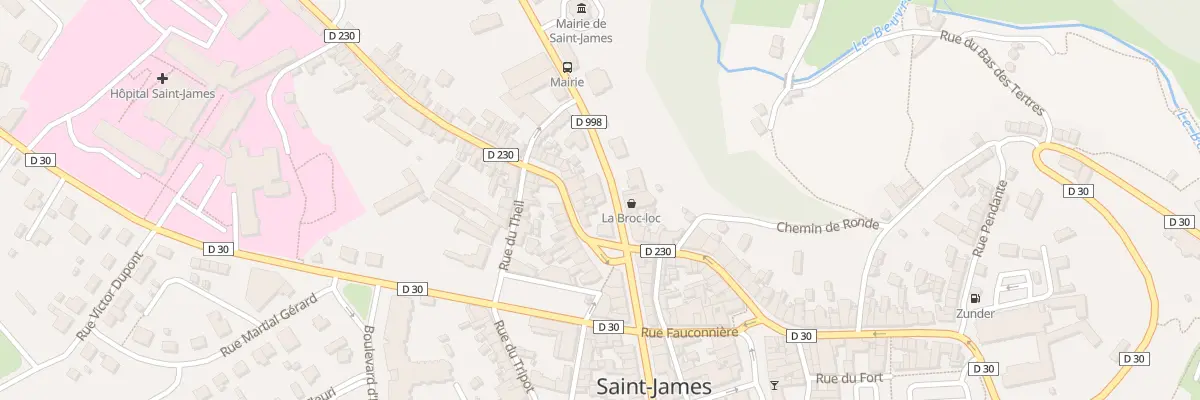 Plan du 14 Rue de la Liberation - St-Jame à Saint-James