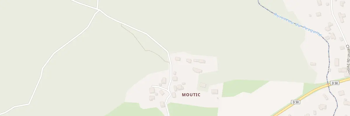 Plan du 240 Che de Moutic à Messanges