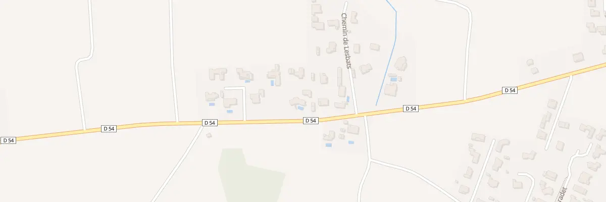 Plan du 126 Rte de Lahaurie à Saubrigues