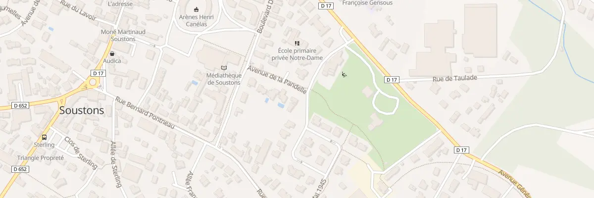 Plan du 10 Rue du 8 Mai à Soustons