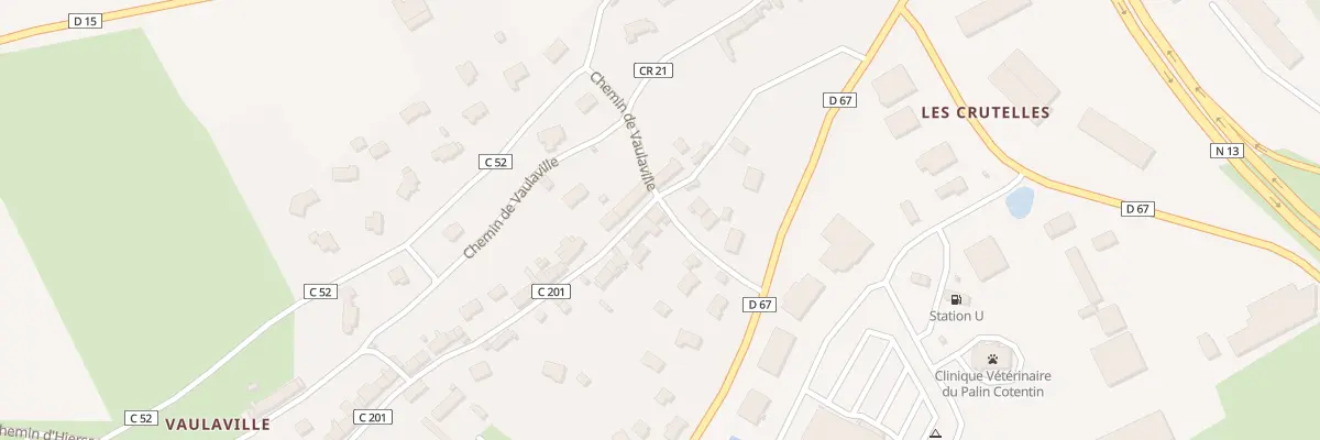 Plan du 1 Rue de Vaulaville à Sainte-Mère-Église