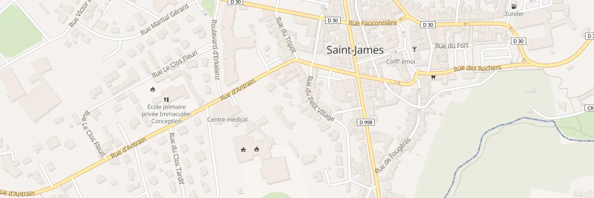 Plan du 23 Rue du Petit Village - St-Jame à Saint-James
