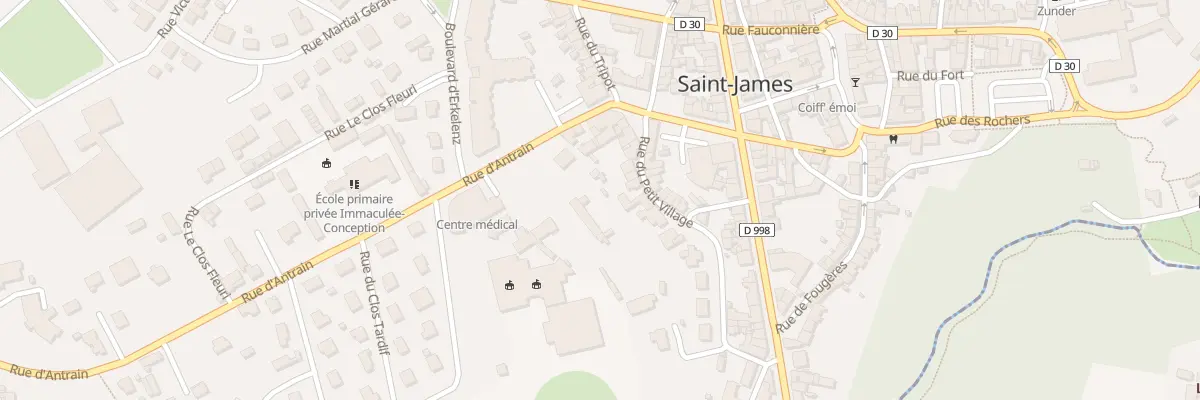 Plan du 21 Rue du Petit Village - St-Jame à Saint-James