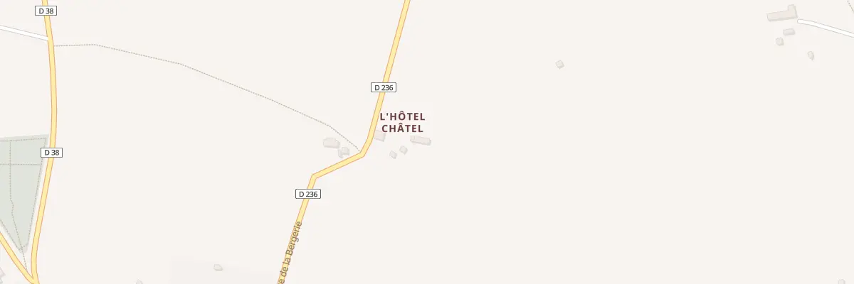 Plan du 5130 L’Hotel Chatel à Saint-Denis-le-Gast