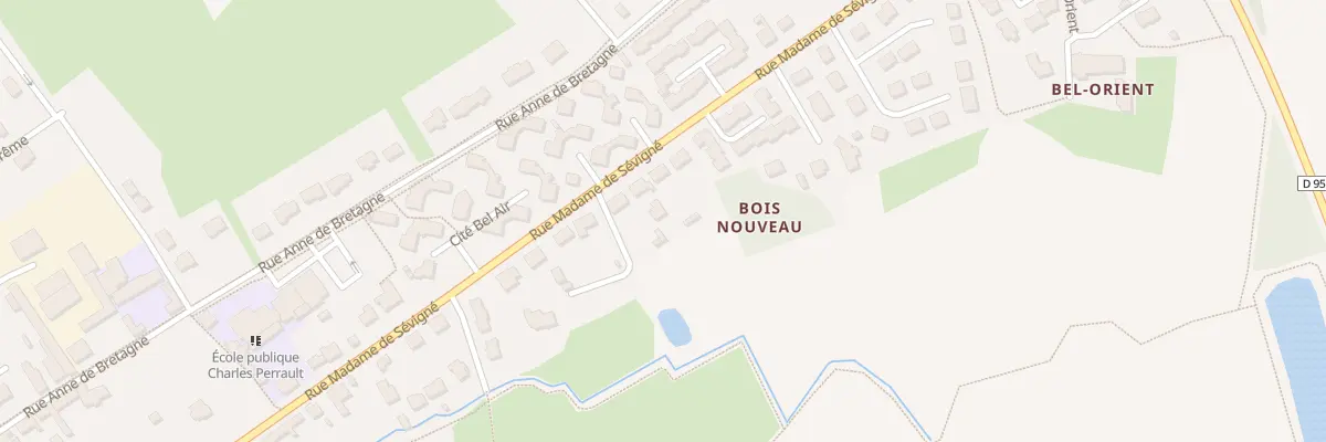 Plan du 50B Rue Madame de Sévigné à Louvigné-de-Bais