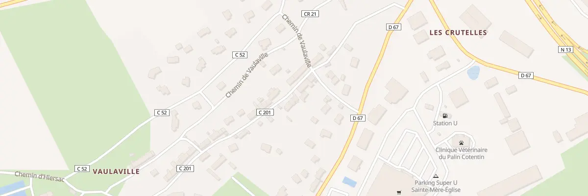 Plan du 3B Rue de Vaulaville à Sainte-Mère-Église