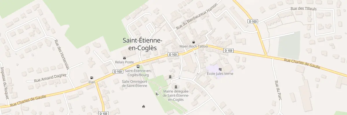 Plan du 25 Rue Charles de Gaulle à Maen Roch