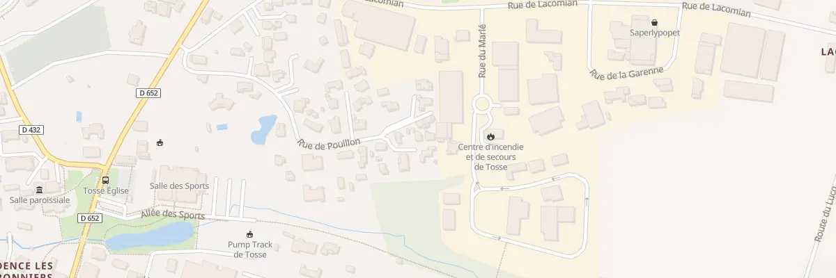 Plan du 18C Rue de Pouillon à Tosse