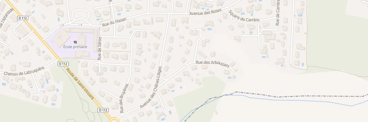 Plan du 1 Rue des Arbousiers à Tosse