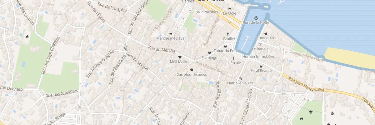 Plan du 1 Rue du Marché à La Flotte