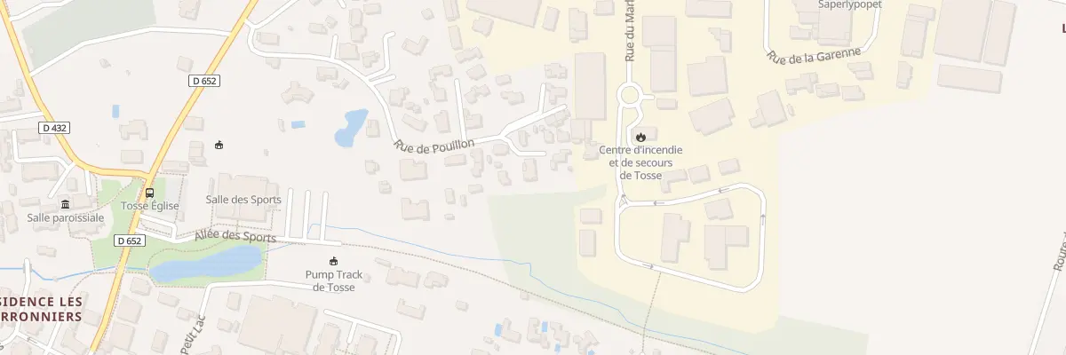 Plan du 22 Rue de Pouillon à Tosse