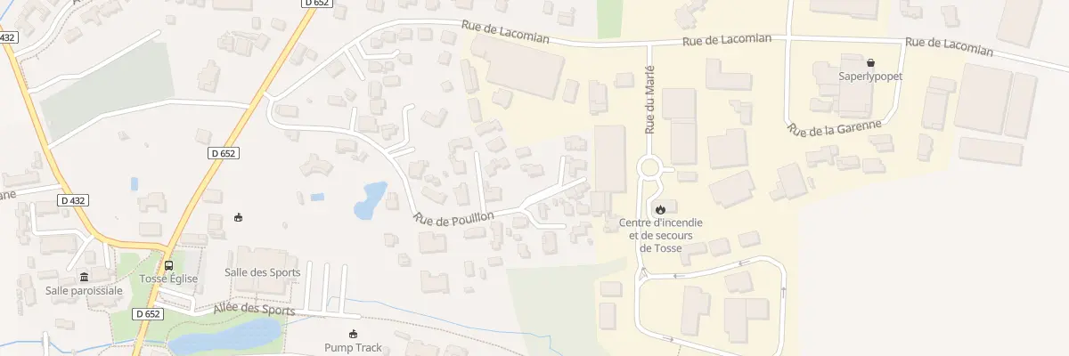 Plan du 21 Rue de Pouillon à Tosse