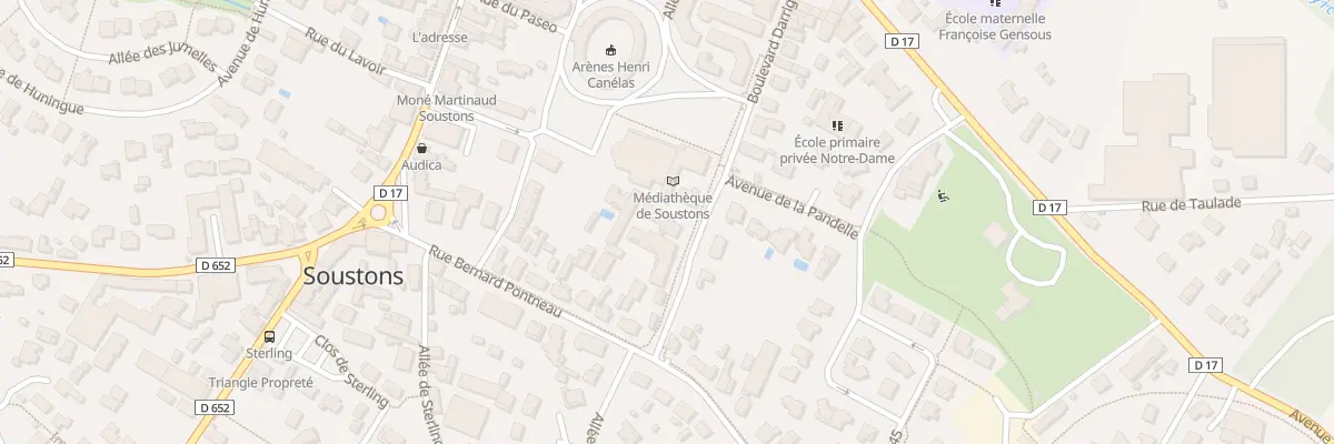 Plan du 4 Bd Darrigade à Soustons