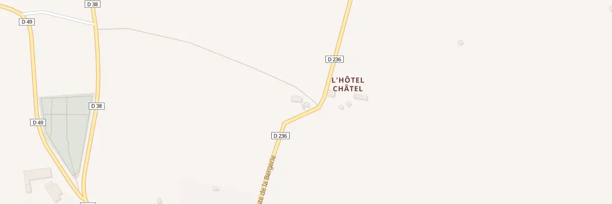 Plan du 1 L’Hotel Chatel à Saint-Denis-le-Gast