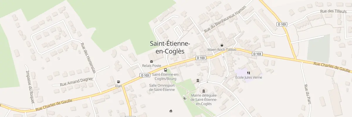 Plan du 62 Rue Charles de Gaulle à Maen Roch