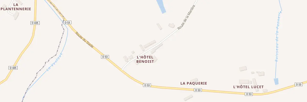 Plan du 1591 Rte de la Marière à Hauteville-la-Guichard