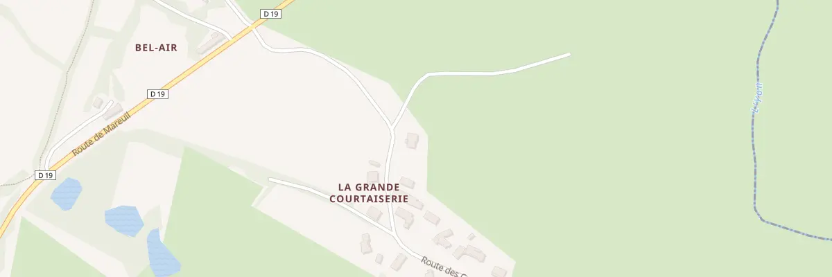 Plan du 1 Rte des Courtaiseries au Champ-Saint-Père