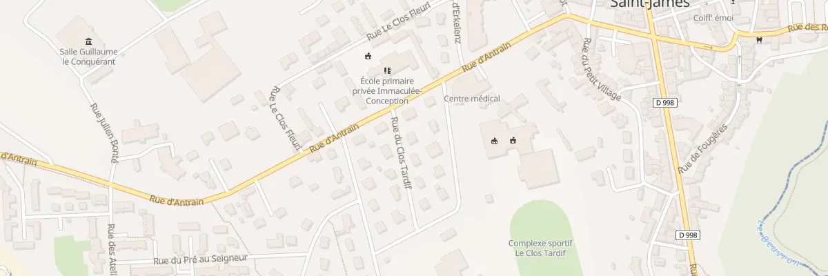 Plan du 1 Rue du Clos Tardif - St-James à Saint-James