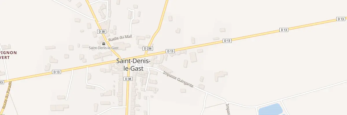 Plan du 8 Rue des Vendéens à Saint-Denis-le-Gast