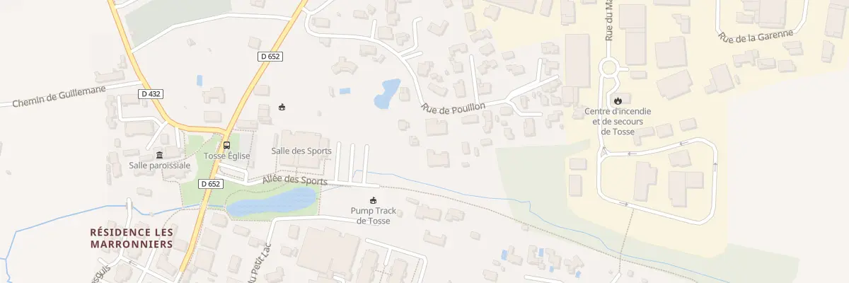 Plan du 12 Rue de Pouillon à Tosse