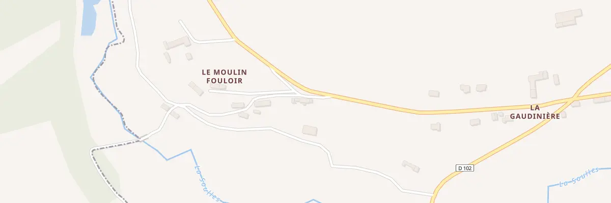 Plan du 1 Le Moulin Fouloir à Montpinchon